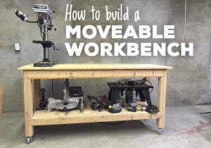 Moveable Woodworking Workbench Plan | EdHart.me